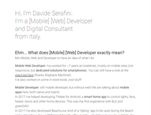 Tablet Screenshot of davideserafini.com